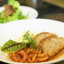 Faschierter Braten mit Erdäpfelpüree